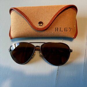 Ralph Lauren Aviator Sunglasses with Matching Case